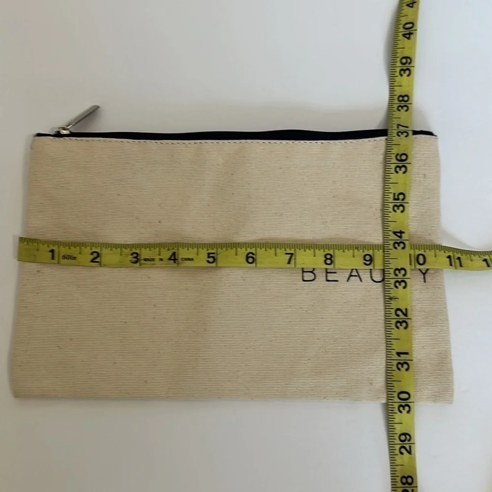 beauty counter Canvas Zippered Makeup/skin Care Bag.